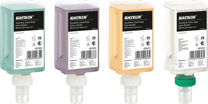Actual product image Katrin Soap cartridge Touchfree (Liquid soap, 500 ml)