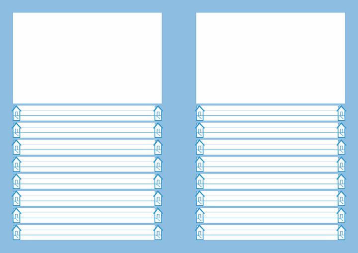 Image du produit NoName Cahier écriture de base avec champ de dessin (E5, Couverture rigide)