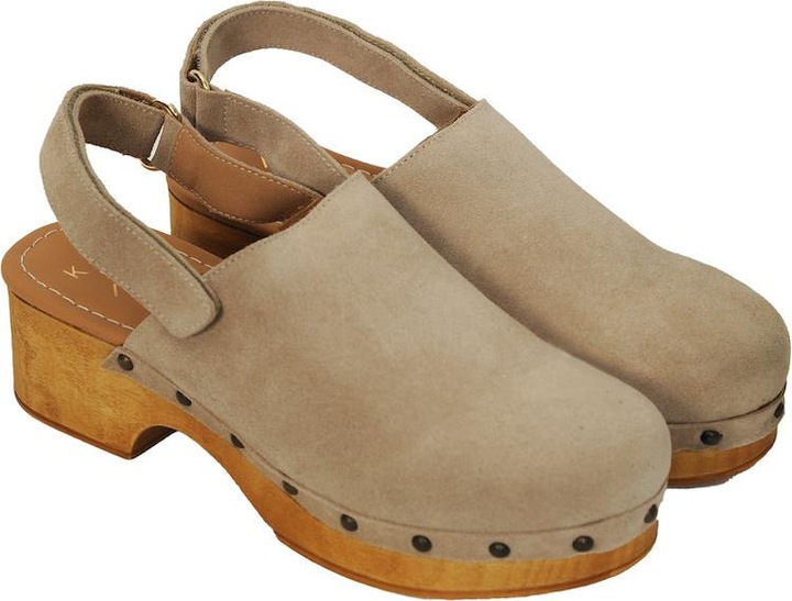 Actual product image Kmb Clogs Wilka Taupe (38)
