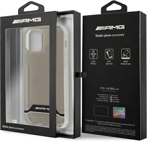 Image du produit Mercedes AMG AMHCP12MTCBW iPhone 12/12 Pro Étui rigide translucide/translucide noir et blanc galvanisé (Apple iPhone 12, Apple iPhone 12 Pro)