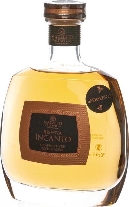 Mazzetti d'Altavilla Incanto - Grappa di Nebbiolo da Barbaresco Invecchiata in Holzkassette 0,7l 43%