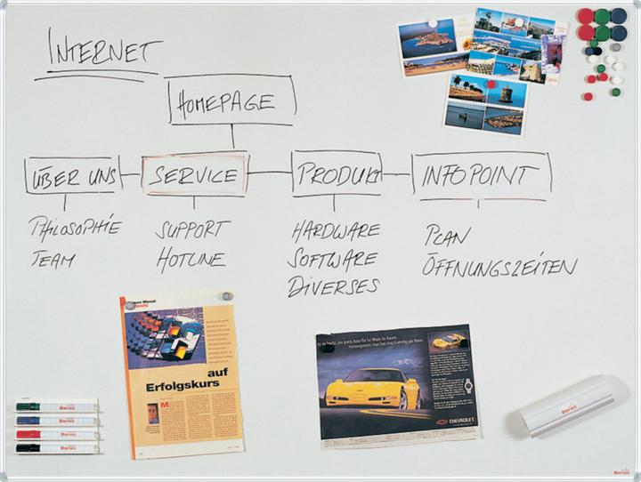 Produktbild Berec Weisswandtafel Businessline-Profil (100 x 75 cm)