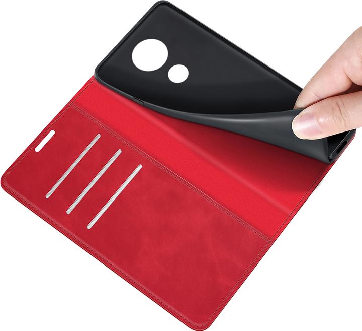 Actual product image Cazy Book Case Compatible with Nokia C21 - Cover Foldable Magnetic Leatherette - (Nokia C21)