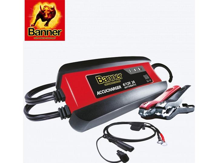 Image du produit Banner Accucharger 2A/6-12V, chargeur entièrement automatique (12V, 6V, 2 A)