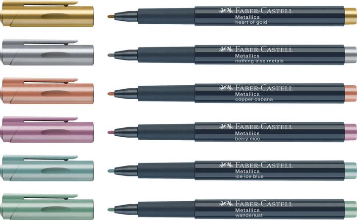 Immagine prodotto Faber-Castell Marcatore metallizzato FABER CASTELL (Blu ghiaccio, 1.50 mm, 1 x)