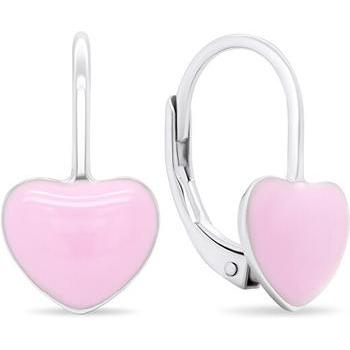 Brilio, Ohrringe, Silver - Beautiful silver earrings Heart EA445WP