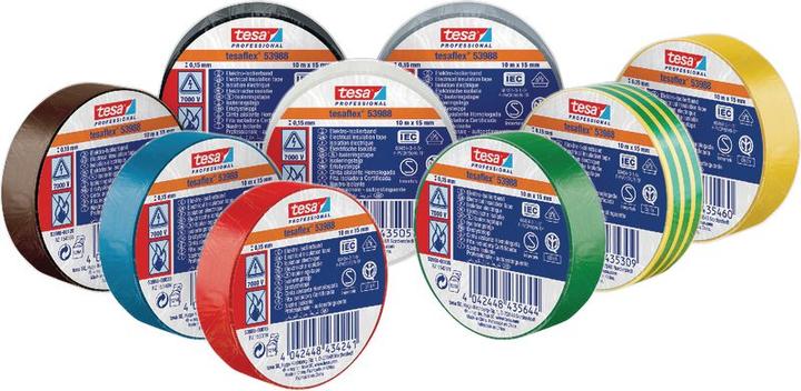 Produktbild tesa tesaflex Isolierband IEC 20:19 rot (19 mm)