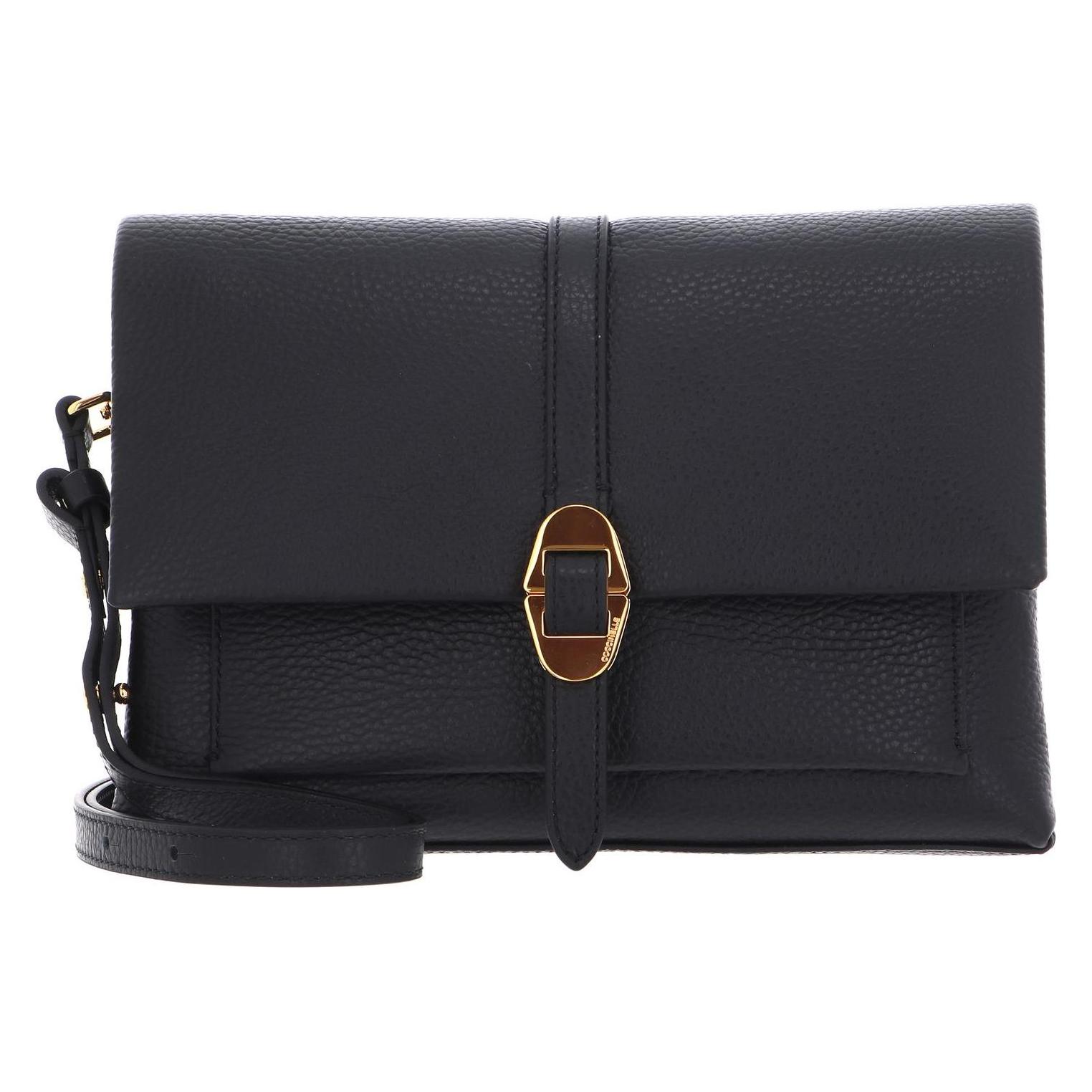 Coccinelle, Damen, Handtasche, Dorian Handbag Grained Leather, Schwarz