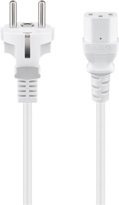 Goobay aansluitkabel voor koude apparaten, 2 m, wit (2 m)