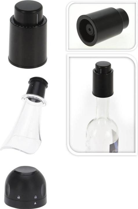 Image du produit Excellent Houseware Set d'accessoires pour le vin 3 pièces (Pompe à vin)