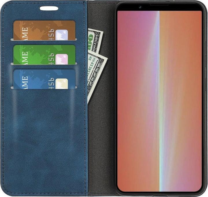 Actual product image Cover-Discount Sony Xperia 5 V - Stand Flip Case Cover blue (Sony Xperia 5 V)