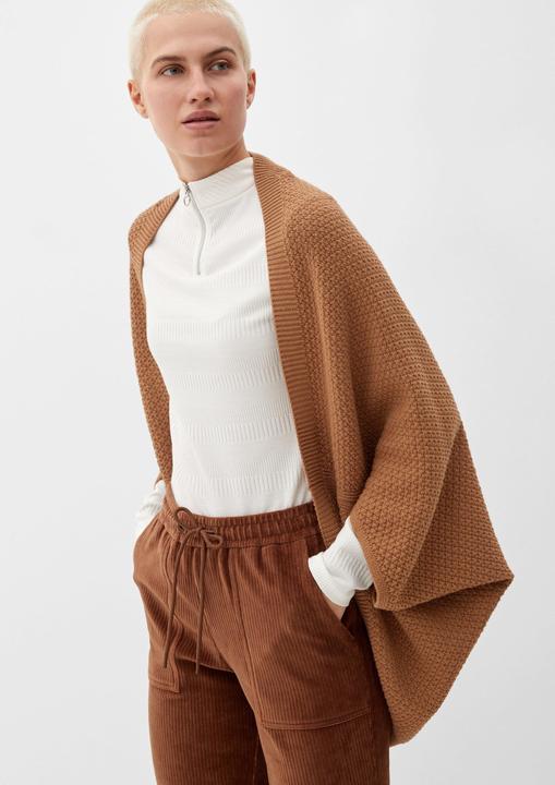 Produktbild s.Oliver Indoor-Poncho Poncho aus Baumwollmix (One Size)