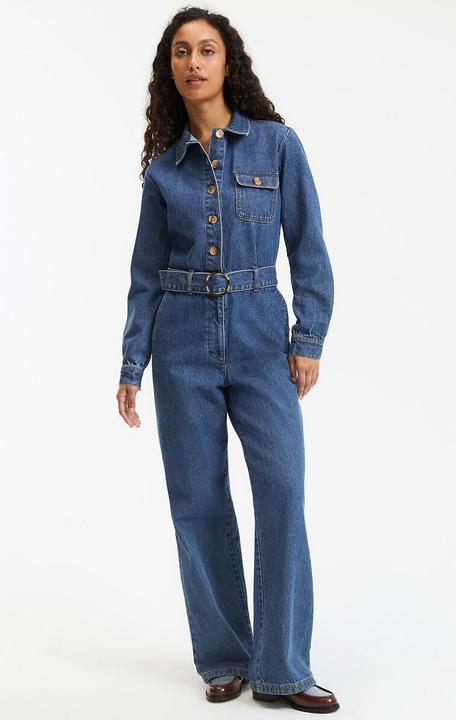 Actual product image La Redoute Collections Signature CORALIE denim jumpsuit (44)