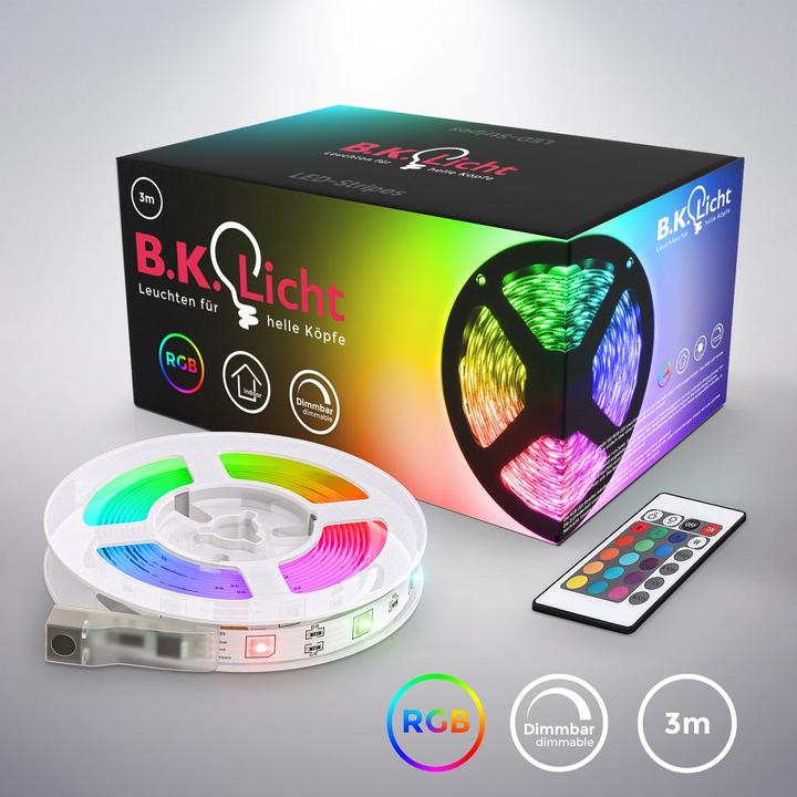 Actual product image B.K.Licht LED strip (RGB, 300 cm, Indoor)