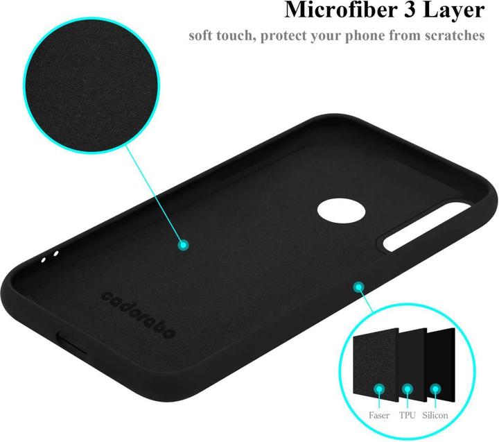 Actual product image Cadorabo Bumper Case for Huawei Y6P TPU Liquid Silicone Cover for Huawei Y6P (Huawei Y6p)