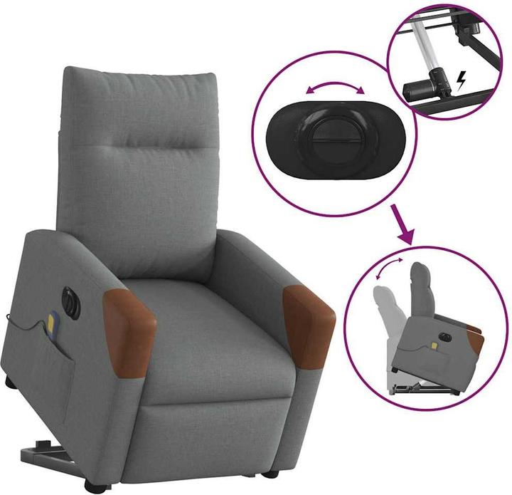 Image du produit vidaXL Massagesessel mit Aufstehhilfe