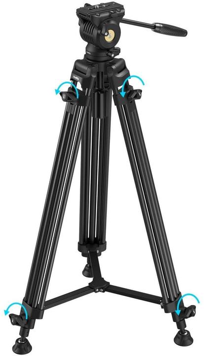 Produktbild SmallRig AD14 Heavy-Duty Aluminum Alloy Tripod, Höhenverstellbar (Kunststoff, Metall)