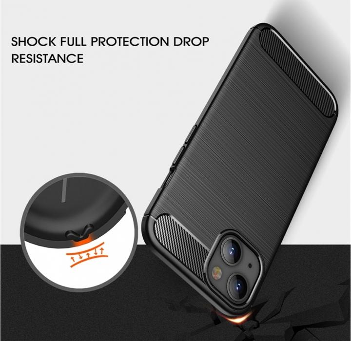 Produktbild Screenguard Carbon Brushed Soft TPU Case (Apple iPhone 13)
