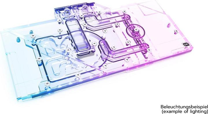 Produktbild Alphacool Eisblock Aurora Acryl GPX-A Radeon RX 6800/6800XT Gaming X Trio mit Backplate