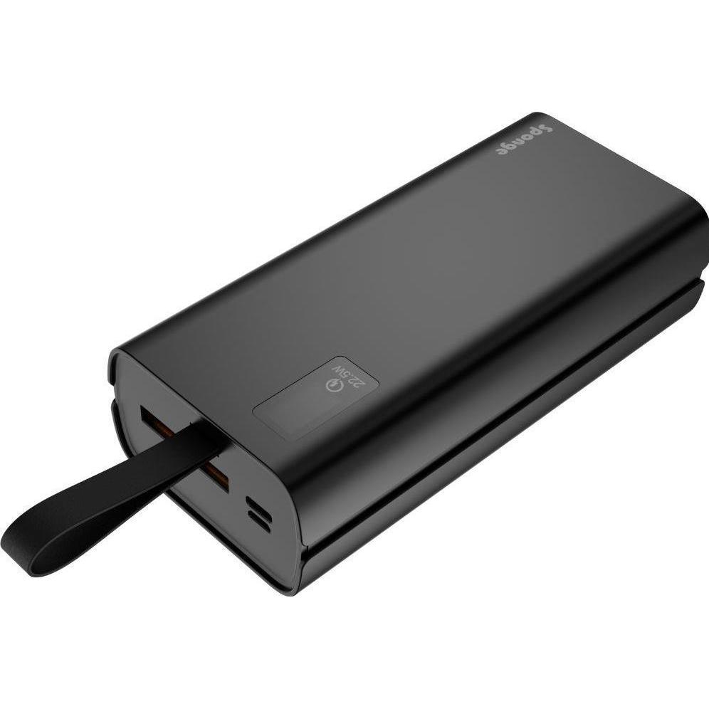 Sponge POWERBANK ENERGY 30 000 QC (30000 mAh, 22.50 W), Powerbank, Schwarz