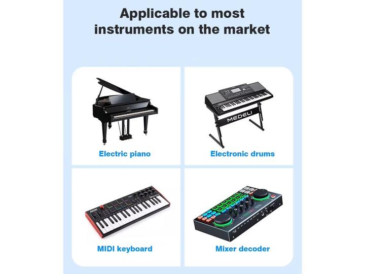 Image du produit PowerGuard MidiConnect Music, Printer, HDD USB Type B to USB-C, Lightning Connector 1.5m (1.50 m, USB 2.0)