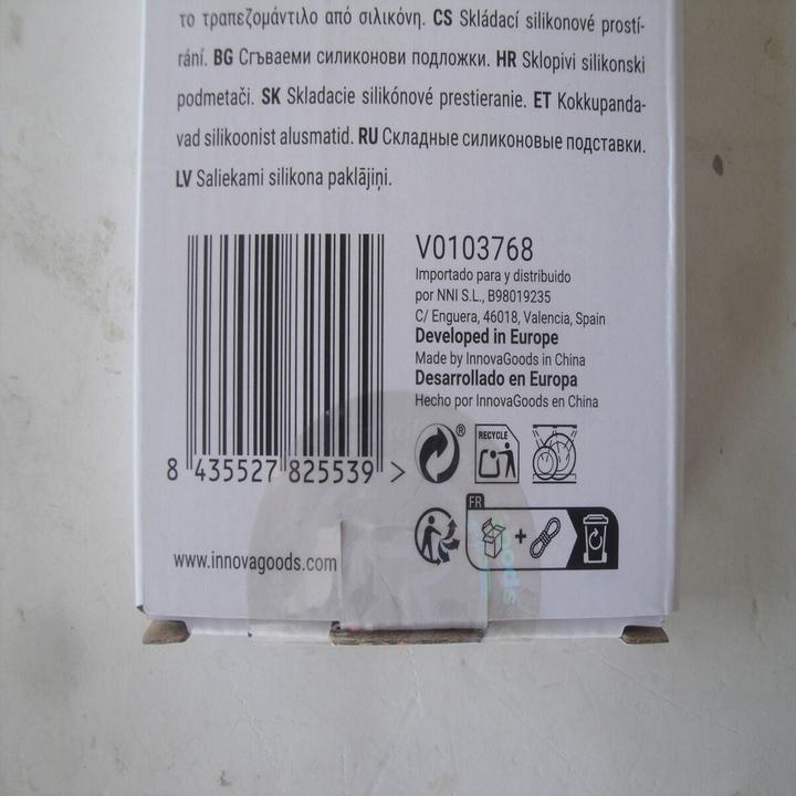 Produktbild InnovaGoods Klappbare Topfuntersetzer aus Silikon Folvet 2 Stück (2x, Pfannenuntersetzer)