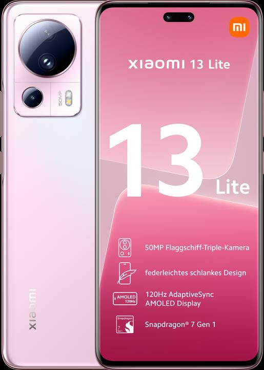 Xiaomi 13 Lite (128 GB, Roze, 6.55", Dubbele SIM, 5G)