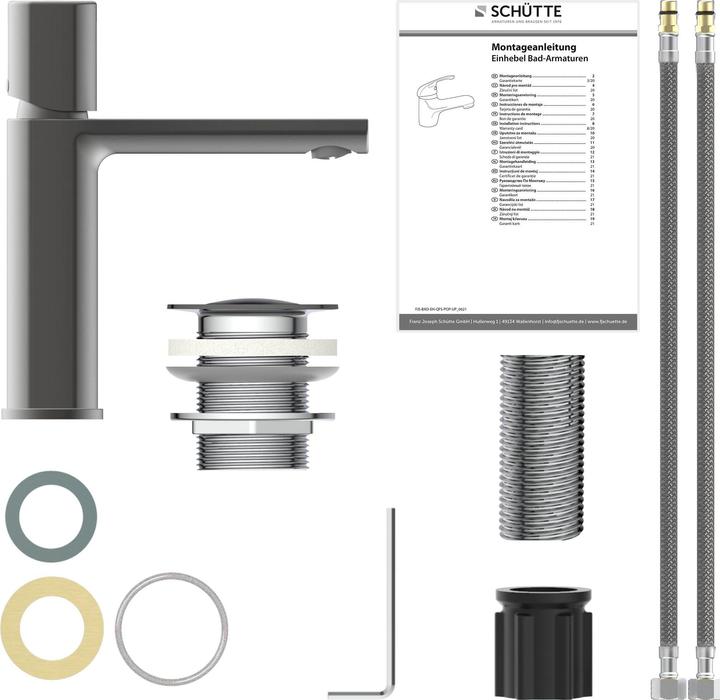 Immagine prodotto Schütte Rubinetto da bagno NEW YORK miscelatore per lavabo Grafite opaco miscelatore monocomando 33612