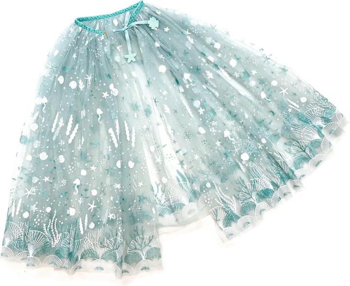 Produktbild Papierdrachen Tüll Cape mit Glitzer – mint