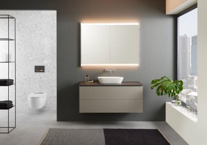 Produktbild Geberit ONE Spiegelschrank mit ComfortLight, 2 Türen, Unterputzmontage, 120x90x15cm, 505.805.00.