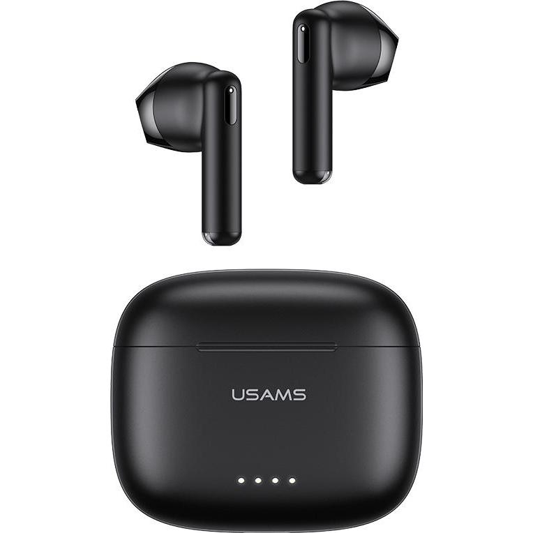 Usams Słuchawki Bluetooth 5.3 TWS US Series Dual mic bezprzewodowe czarne/black BHUUS01 (ANC, 35 h, Kabellos), Kopfhörer...