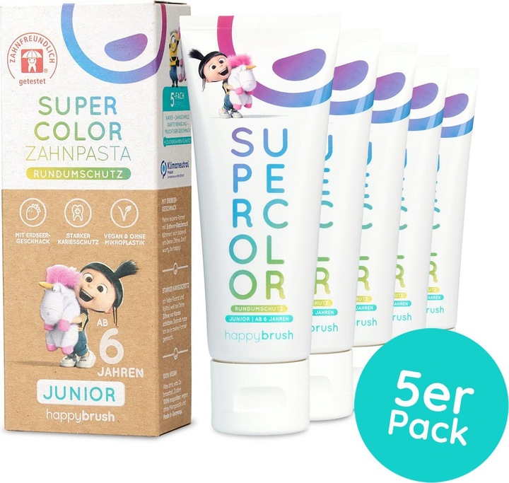 Produktbild happybrush Zahnpasta SuperColor, 75 ml (75 ml)
