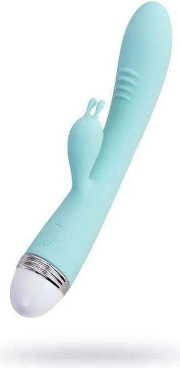 Produktbild Toyfa Vibrator mit Klitoris-Stimulator Flovetta von Iris, Silikon, mint, 22 cm
