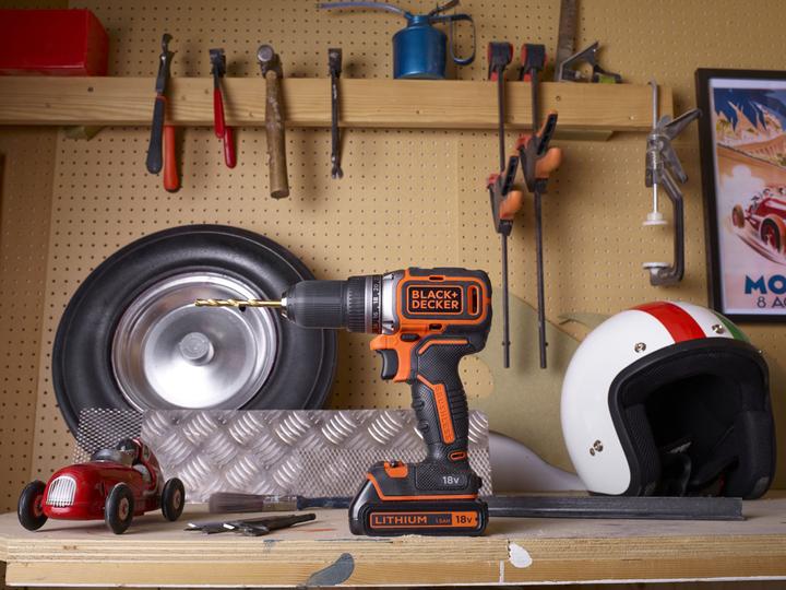 Actual product image Black & Decker Cordless drill driver BL186, 18.0V (Rechargeable battery operated)