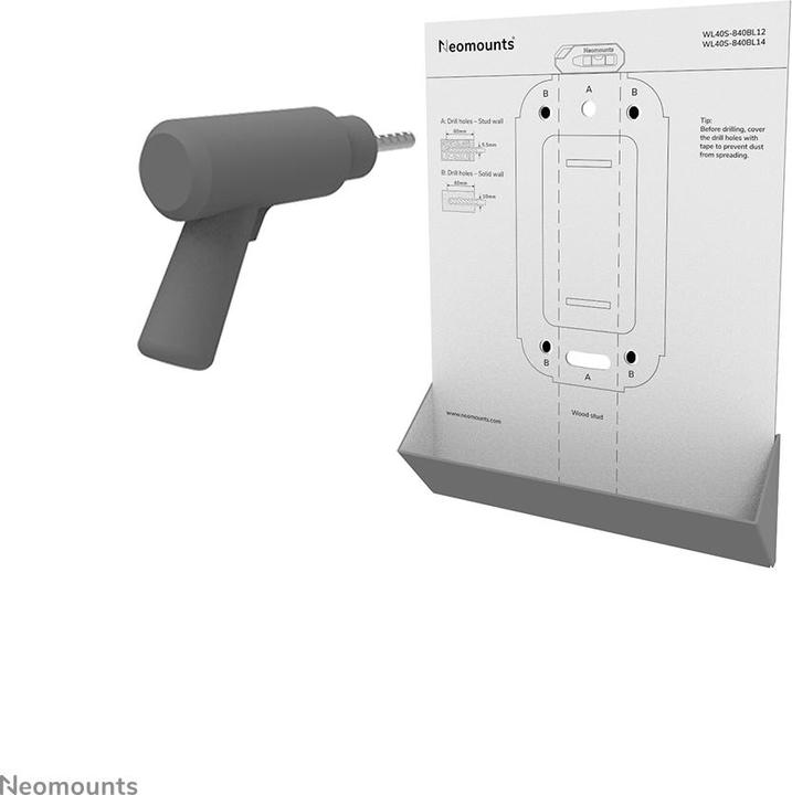 Produktbild Neomounts Wandhalterung WL40S-840BL14 Schwarz (Wand, 40 kg, 32" - 65")