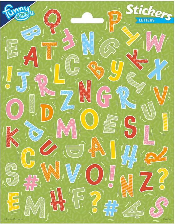 Produktbild Totum Aufkleberbogen Buchstaben