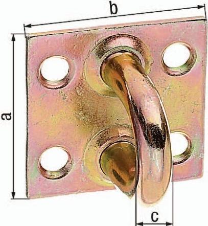 Image du produit GAH Loquet Longueur 93,5 mm Largeur 31,5 mm Acier galvanisé passivé à film épais (10 pcs)