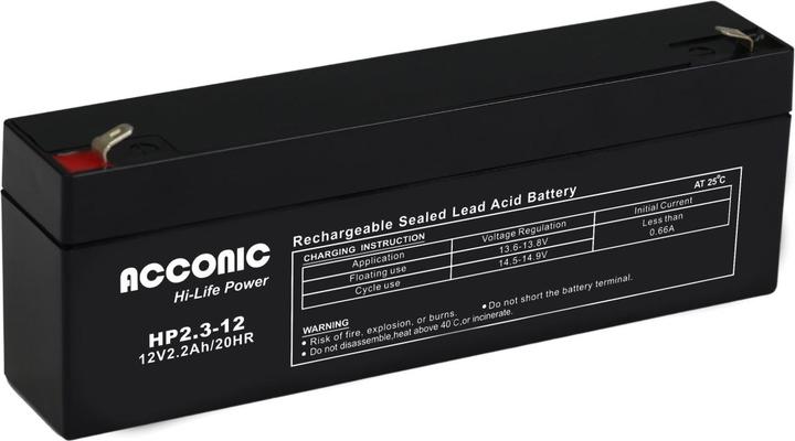 Acconic HP2.3-12 Hi-Life Power AGM 12V 2.3Ah USV-Batterie