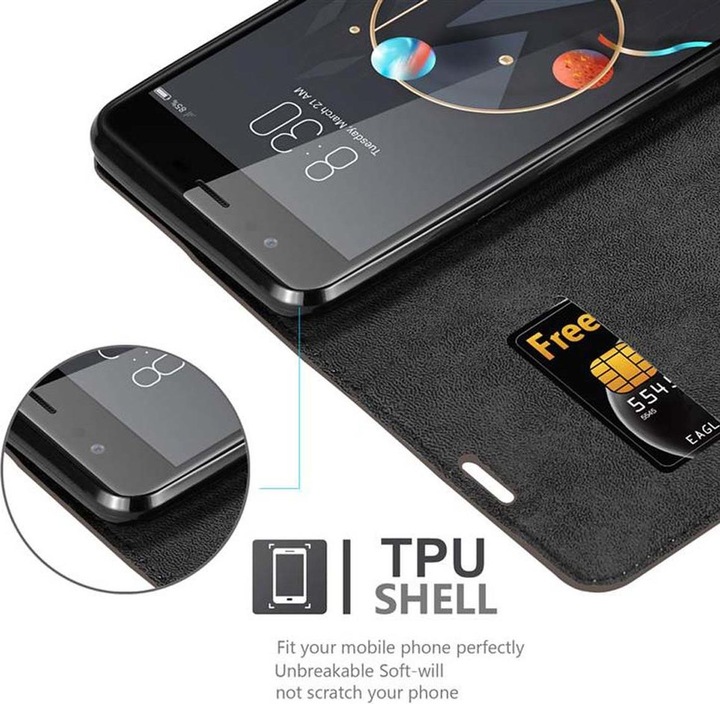 Actual product image Cadorabo Book Invisible Magnet Cover (ZTE Nubia M2)