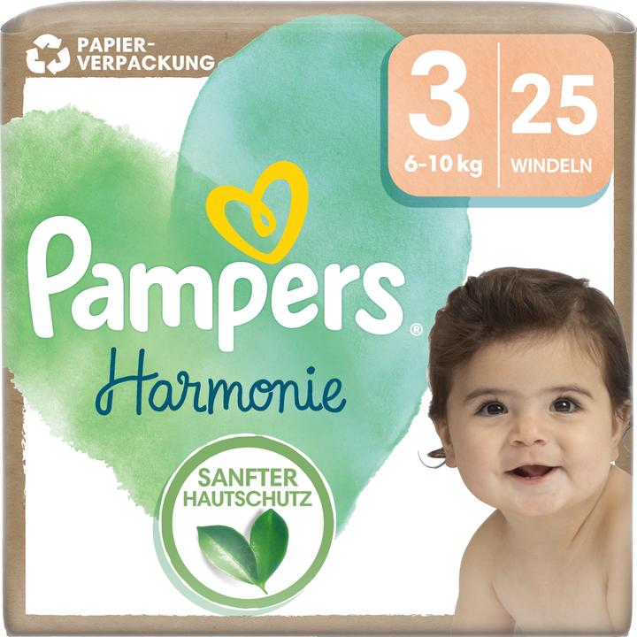 Produktbild Pampers Harmonie (Gr. 3, Tragepack, 25 Stk.)