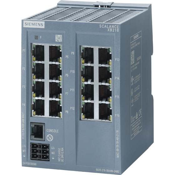 Siemens SIEM 6GK5216-0BA00-2TB2 SCALANCE XB216 m IE-Switch 16X 10/100 Mbit/s (8 Ports), Netzwerk Switch