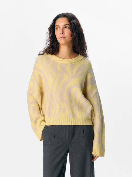 Actual product image Object Gemusterter Strickpullover (XS)