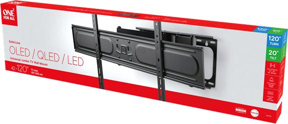 Produktbild One for All TV Wandhalterung 120 Solid TURN XL WM 4960 (Wand, 75 kg, 42" - 120")