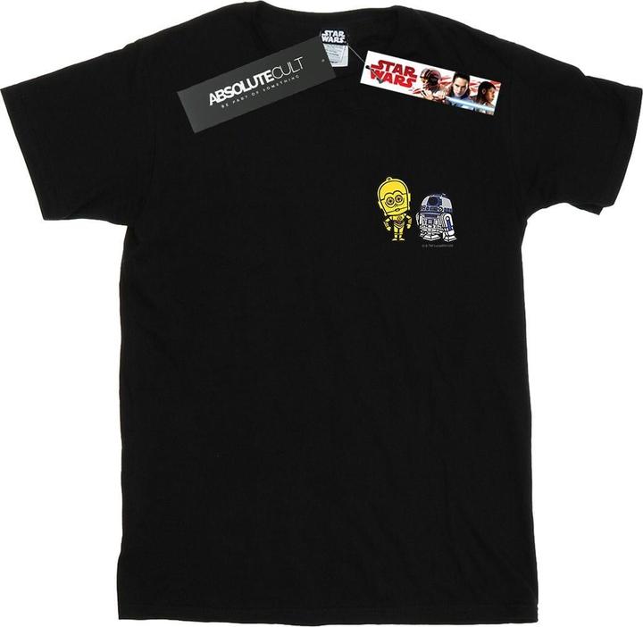 Actual product image Star Wars Mens Resistance Droids Chest Print T-Shirt (XL)