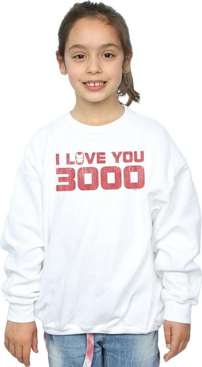 Produktbild Mädchen Avengers Endgame I Love You 3000 Distressed Sweatshirt (128)