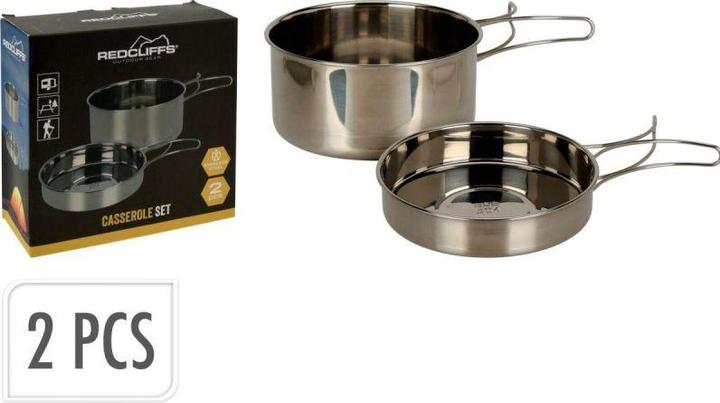 Redcliffs Stainless steel saucepan set of 2