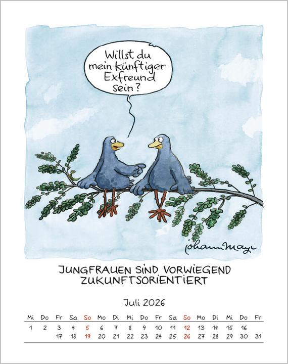 Actual product image Jungfrau 2026 (19 x 24 cm)