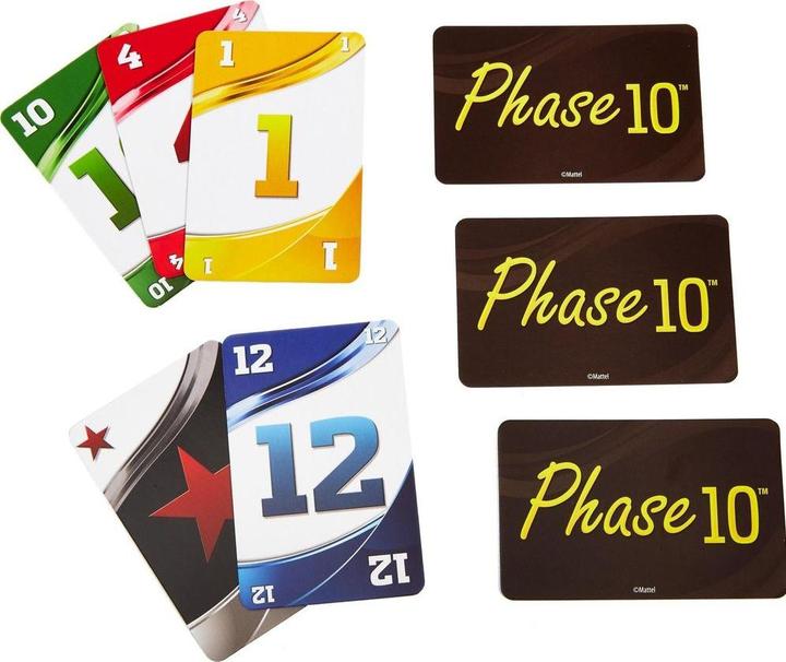 Productafbeelding Mattel Games Fase 10 kaartspel (Duits, 2 - 6 Spelers)