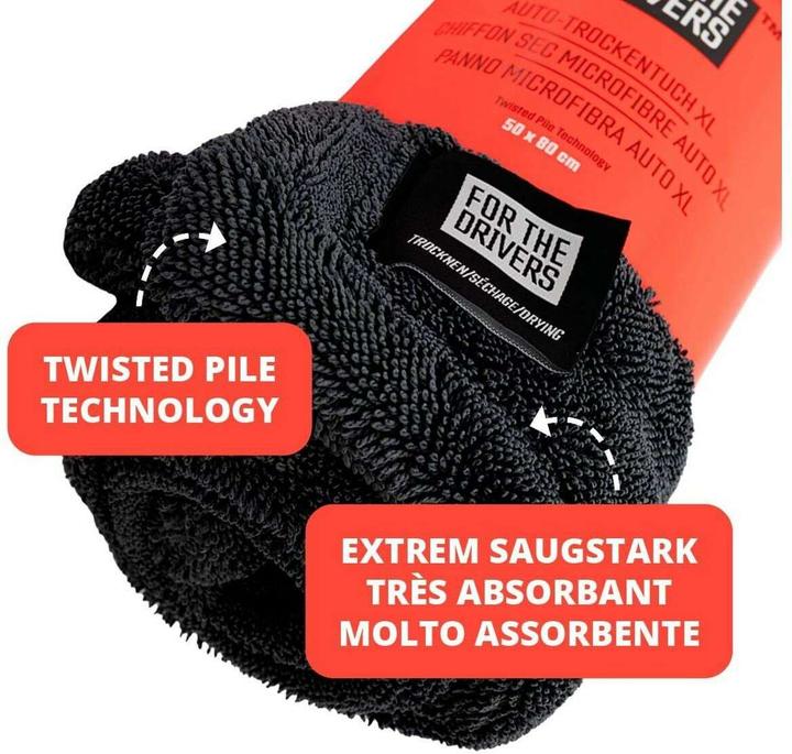 For The Drivers Trocknungstuch 50 x 80 cm, silber