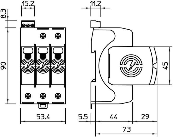 Immagine prodotto OBO Bettermann OBO SurgeController V20 tripolare FS 280V